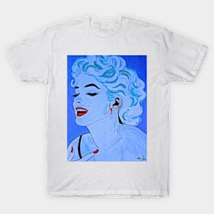 Marilyn: Some Like it Hot in Blue Pop T-Shirt